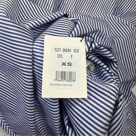 Celine Blue and White Striped Midi Dress - Picture 11 of 16